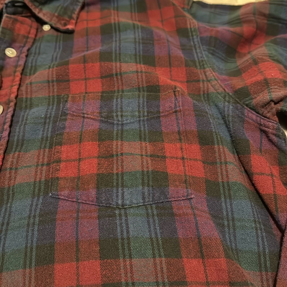 LL Bean Men’s Plaid Flannel Shirt. Size M tall. Gently worn. - Picture 2 of 4